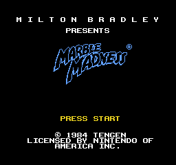 Marble Madness Title Screen